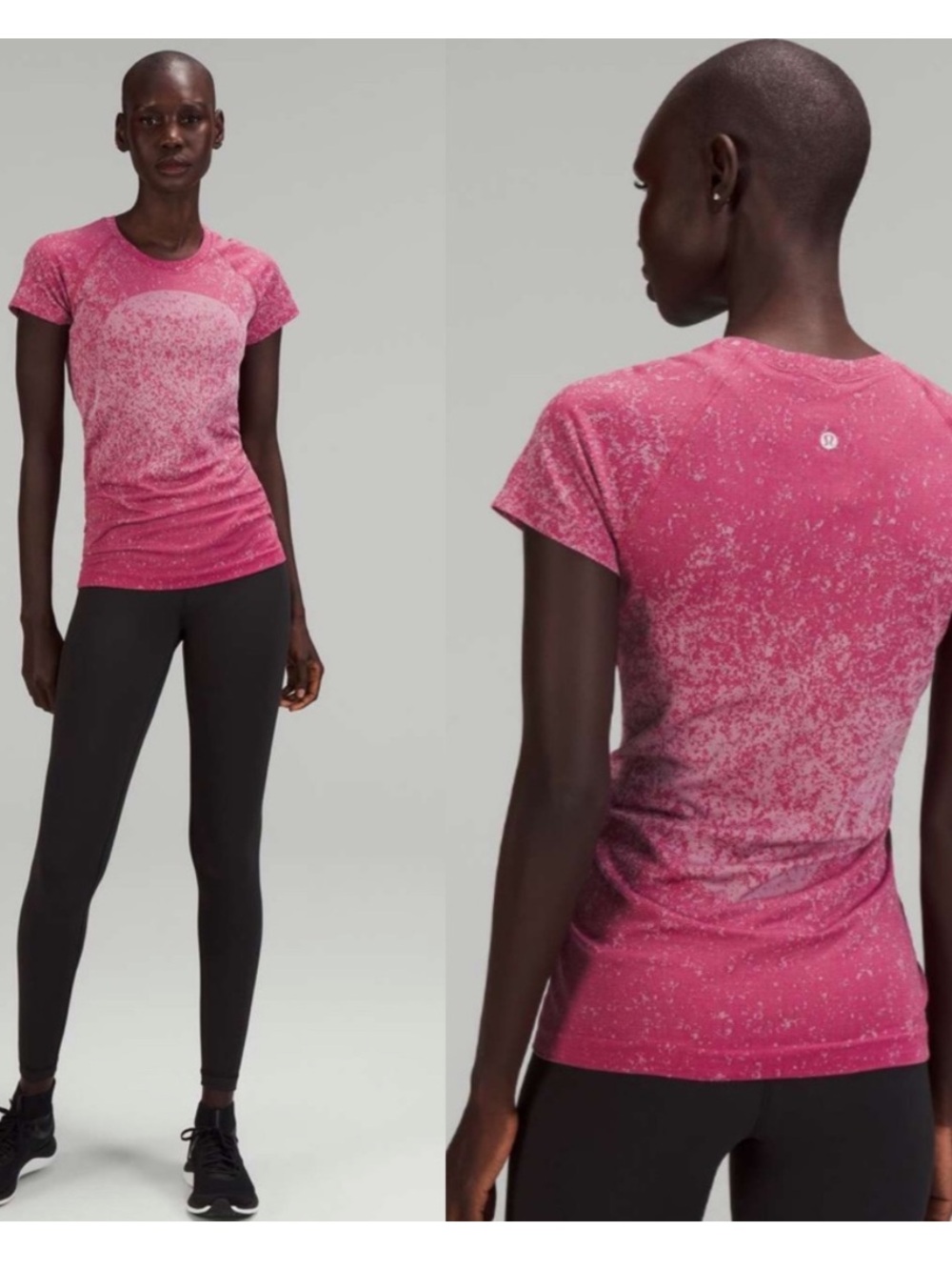Lululemon Swiftly Tech Short Sleeve Shirt 2.0 Gradient  Pomegranate Pink sz 4